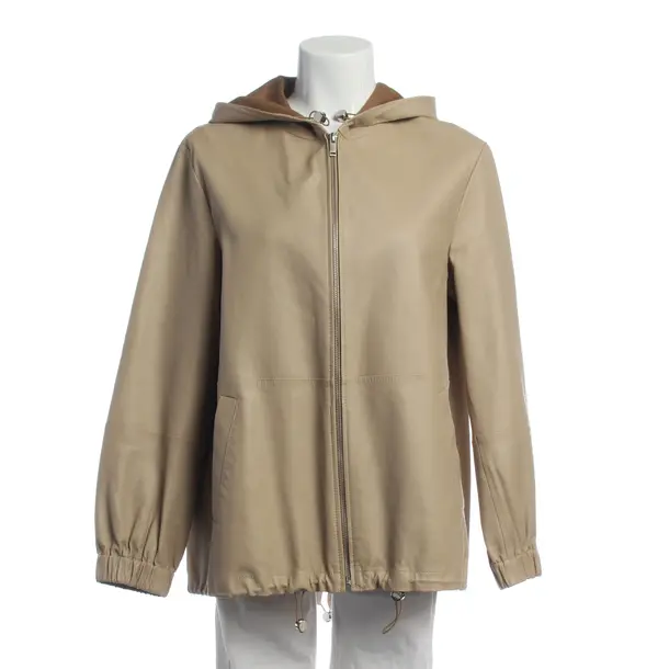Lederjacke in Braun, Leder, Max Mara