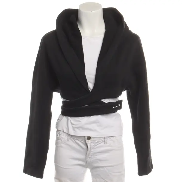 Cardigan in Black, Cotton, Alaia