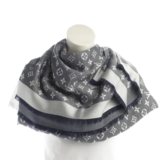 Shawl in Blue, Silk, Louis Vuitton