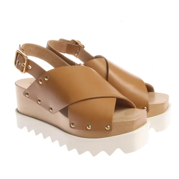Wedges in Braun, , Stella McCartney