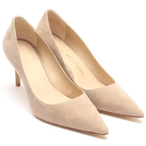 Pumps in White, , Stuart Weitzman
