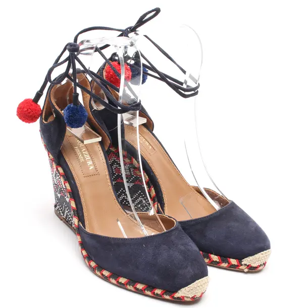 Wedges in Blue, , Aquazzura