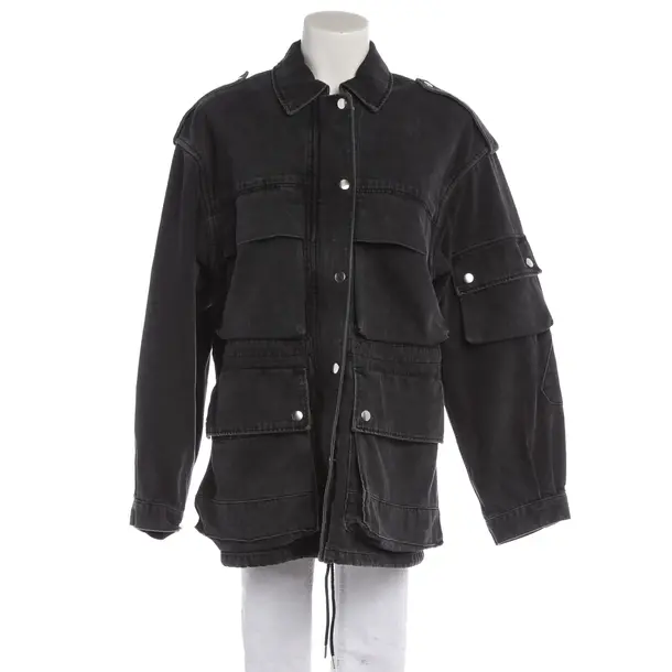 Übergangsjacke in Schwarz, Baumwolle, Isabel Marant
