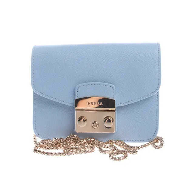Shoulder Bag in Blue, Leather, Furla