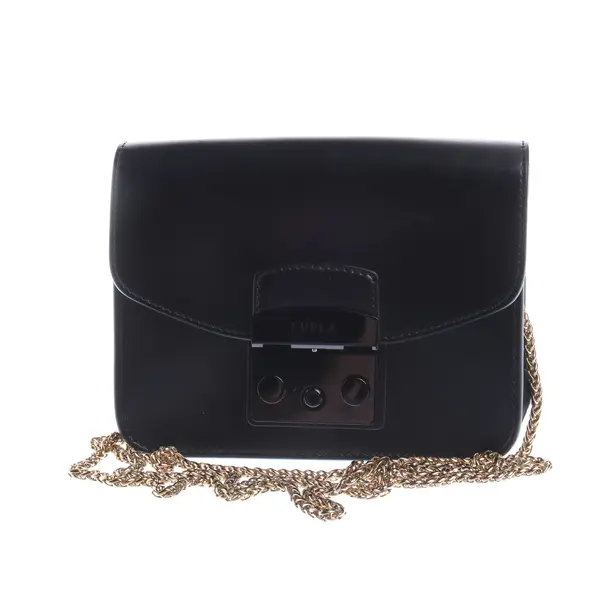 Schultertasche in Schwarz, Leder, Furla