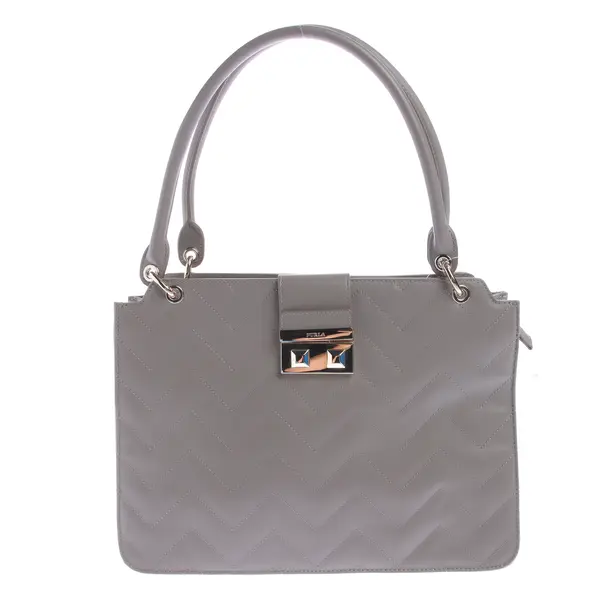 Shoulder Bag in Gray, Leather, Furla