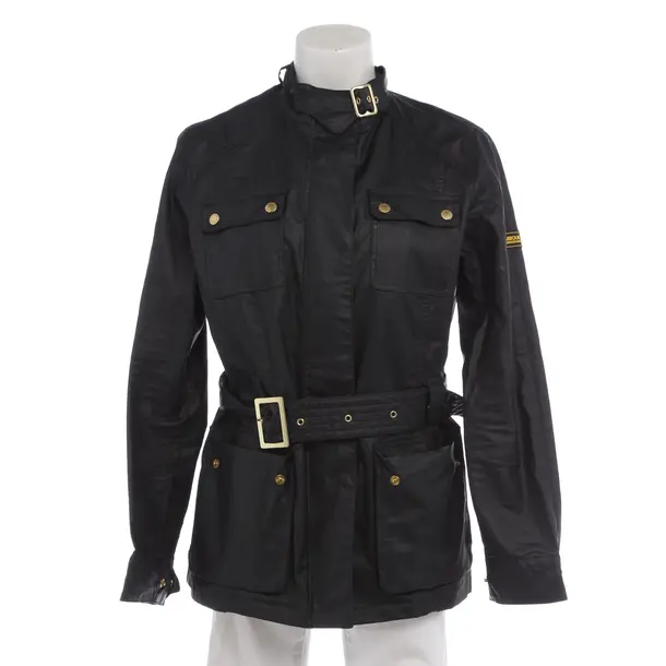 Sommerjacke in Schwarz, Leinen, Barbour