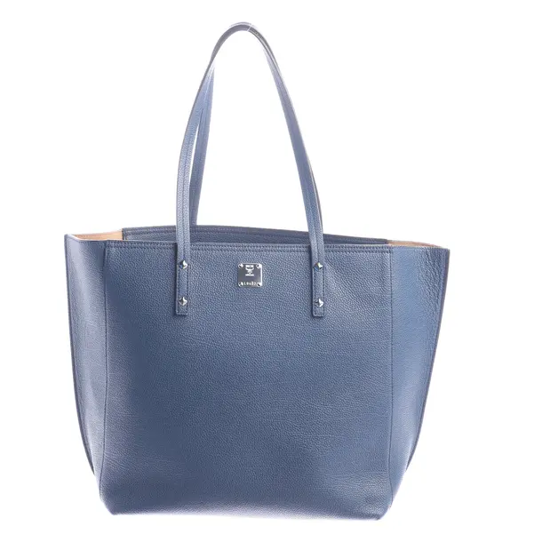 Schultertasche in Blau, Leder, MCM