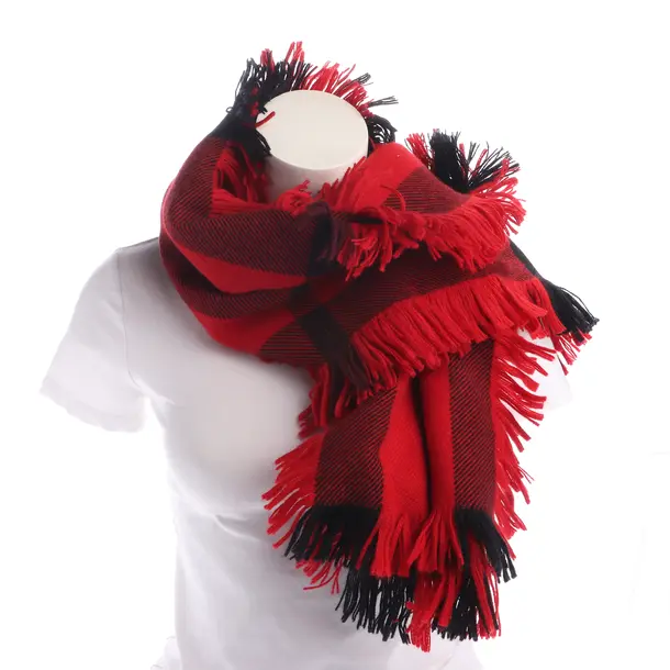 Schal in Rot, Baumwolle, Burberry
