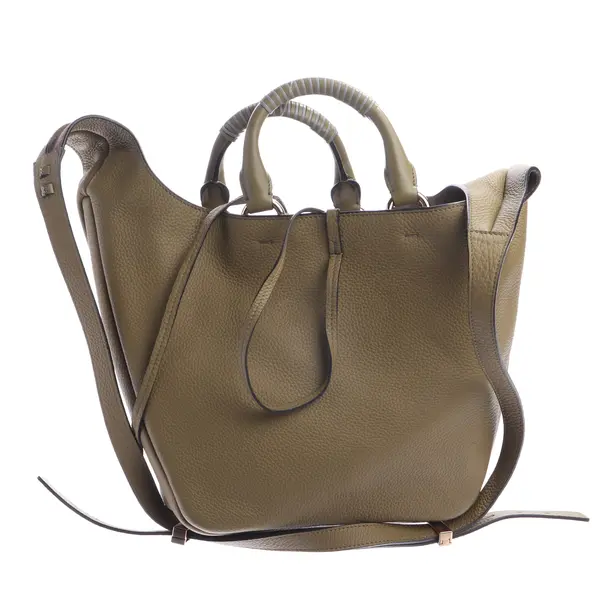Handbag in Green, Leather, Chloé