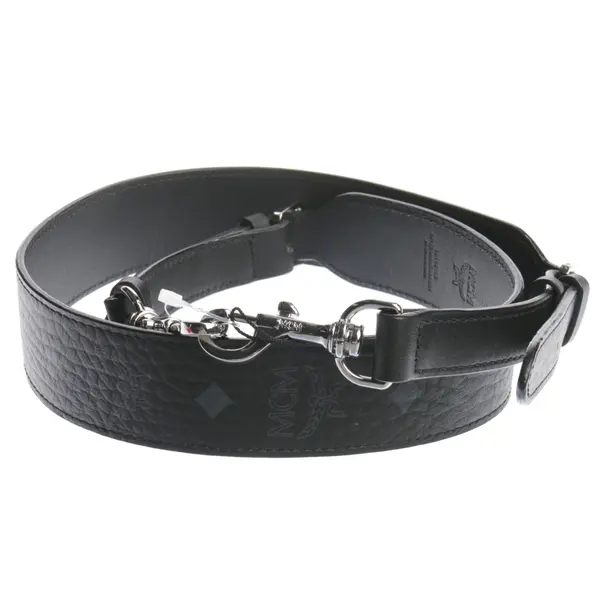 Shoulder Strap in Black, Leather, MCM