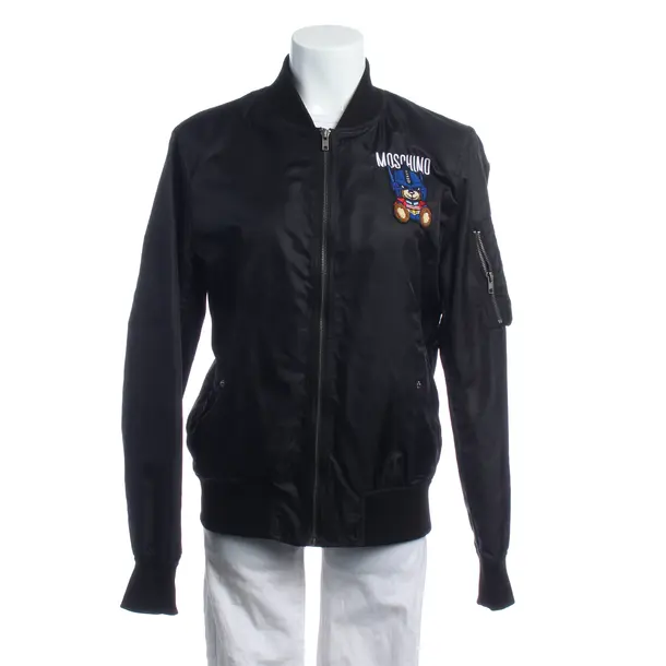 Mid-Season Jacket in Black, Polyurethane, Moschino