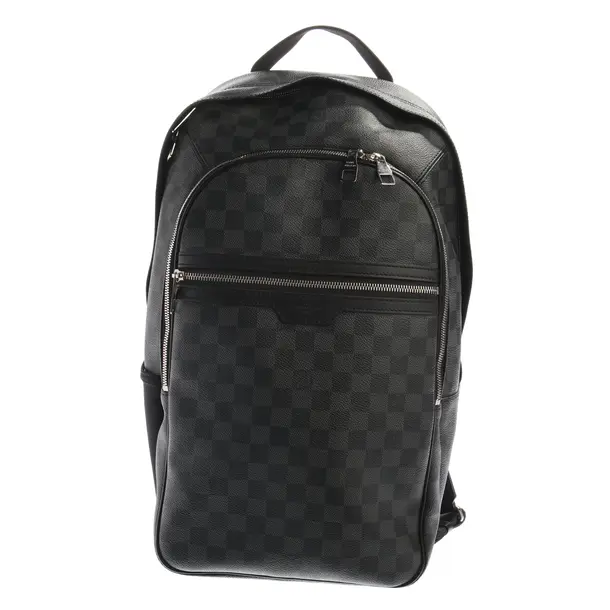 Backpack in Black, Leather, Louis Vuitton