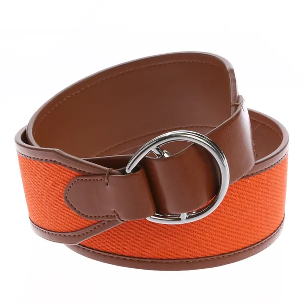 Gürtel in Orange, Leder, Lauren Ralph Lauren