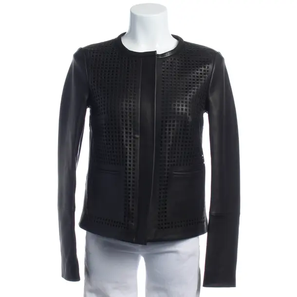 LeatherJacket in Black, Leather, Hugo Boss Black Label