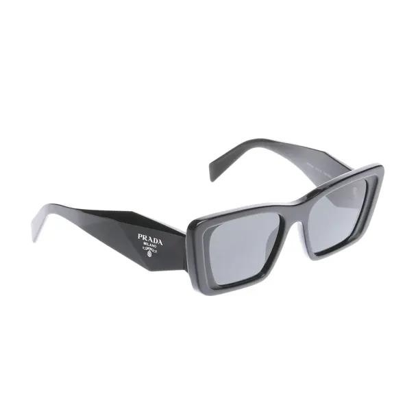 Sonnenbrille in Schwarz, Kunststoff, Prada