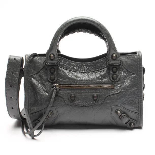 Handbag in Gray, Leather, Balenciaga