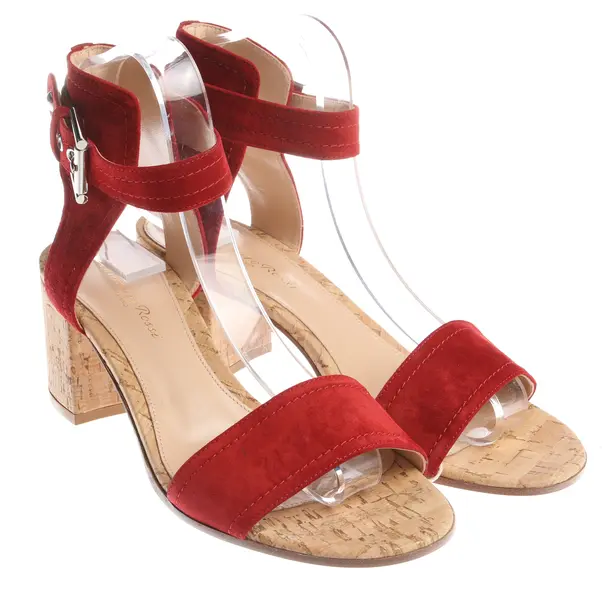 Heeled Sandals in Red, , Gianvito Rossi