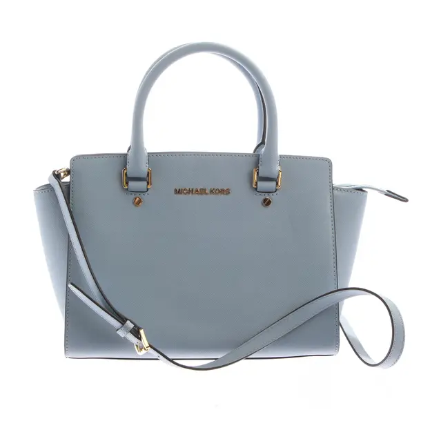 Handbag in Blue, Leather, Michael Kors