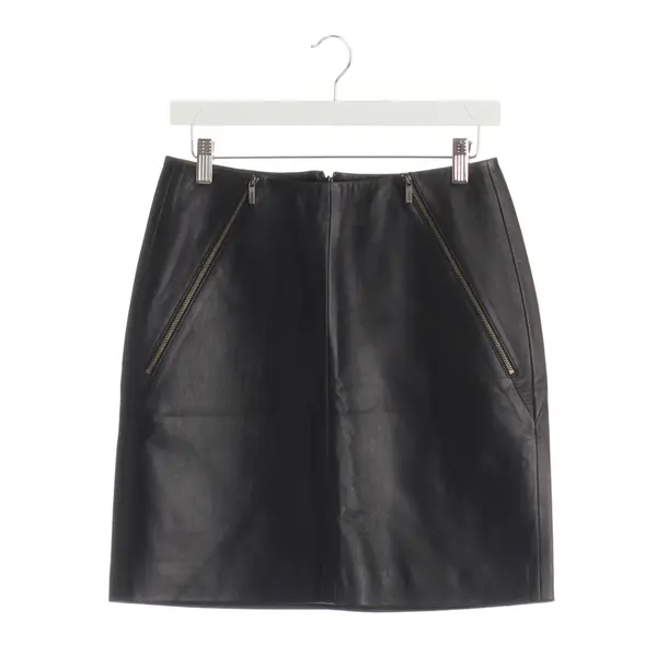 Skirt in Black, Leather, Karl Lagerfeld
