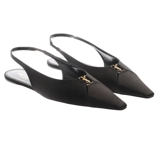 Slingbacks in Black, , Saint Laurent