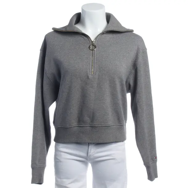 Sweatshirt in Grau, Baumwolle, Tommy Hilfiger