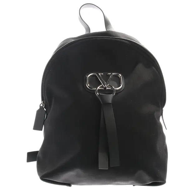 Rucksack in Schwarz, Baumwolle, Valentino