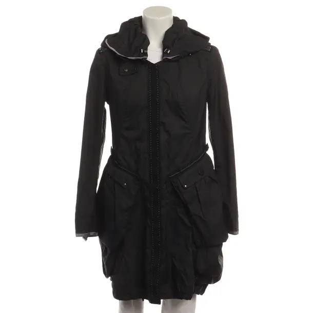 Mid-Season Coat in Black, Cotton, High Use