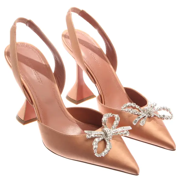 Slingbacks in Brown, , Amina Muaddi