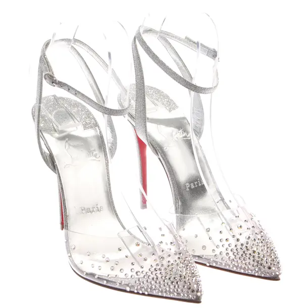 Slingbacks in Metallic, , Christian Louboutin
