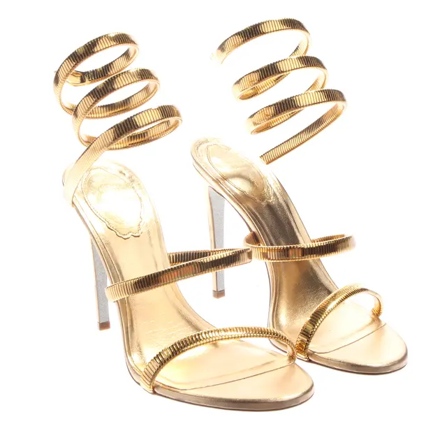Heeled Sandals in Metallic, , René Caovilla