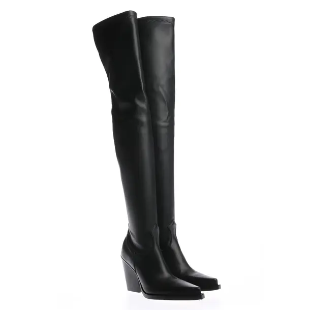 Overkneestiefel in Schwarz, , Paris Texas