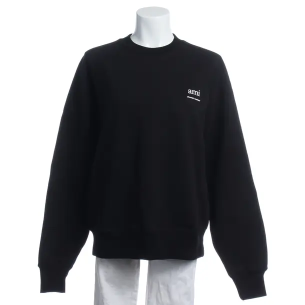 Sweatshirt in Black, Cotton, Ami Paris