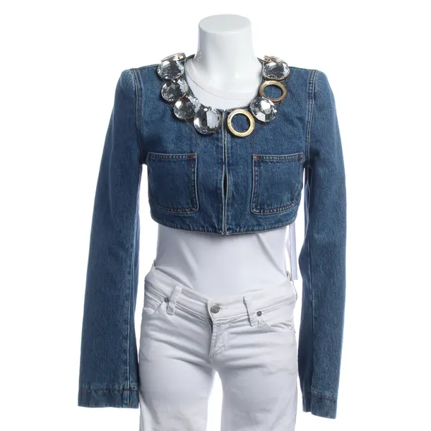 Denim Jacket in Blue, Cotton, Area