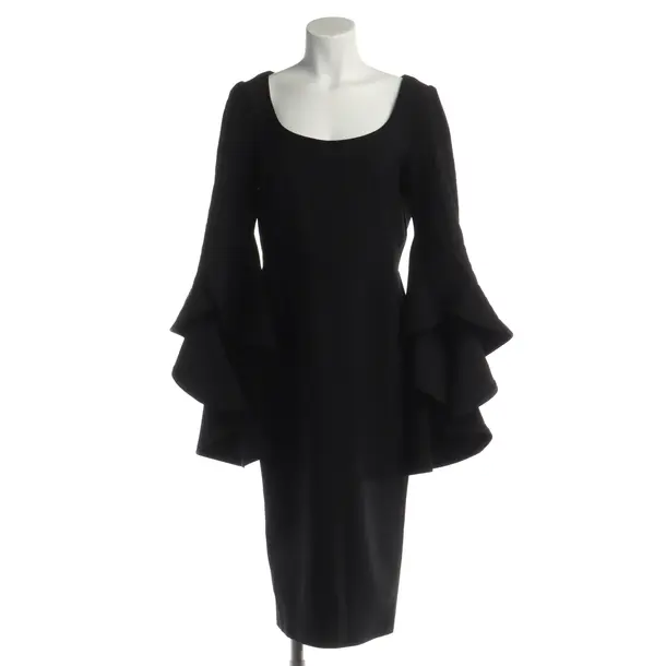 Cocktailkleid in Schwarz, Wolle, Oscar de la Renta