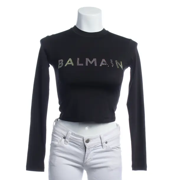 Longsleeve in Schwarz, Polyamid, Balmain