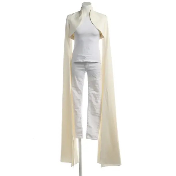 Blazer in White, Polyester, Safiyaa