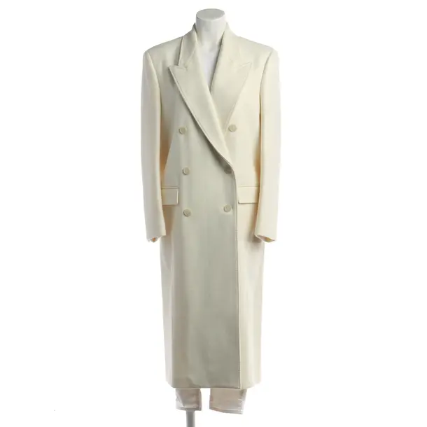 Mid-Season Coat in White, Wool, Nili Lotan