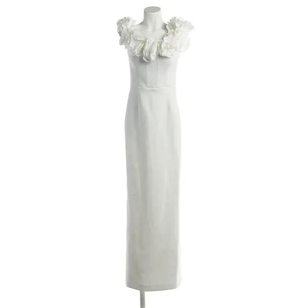 Cocktail Dress in White, Polyester, Rebecca Vallance