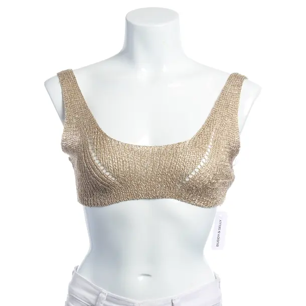 Top in Metallic, Polyester, Bananhot