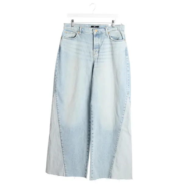 Straight Fit Jeans in Blue, Cotton, 7 for all mankind