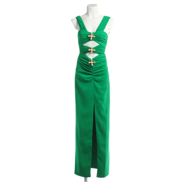 Cocktailkleid in Grün, Polyester, self-portrait