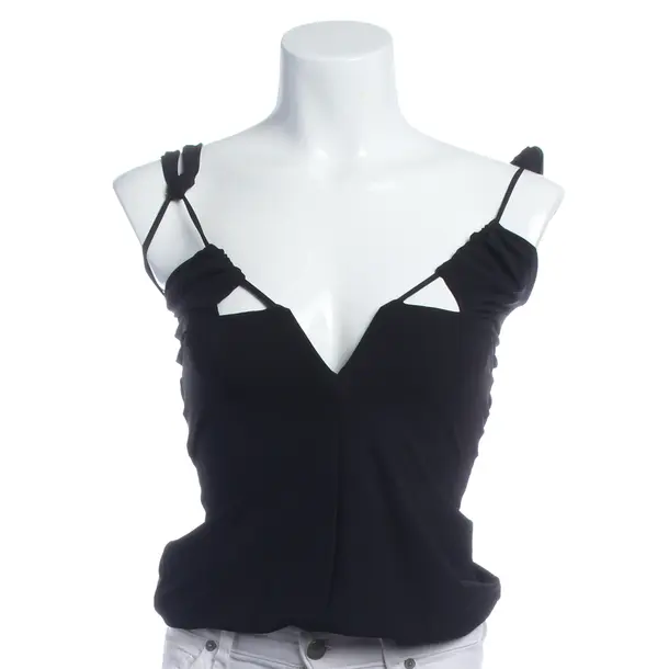Top in Black, Polyester, Nensi Dojaka