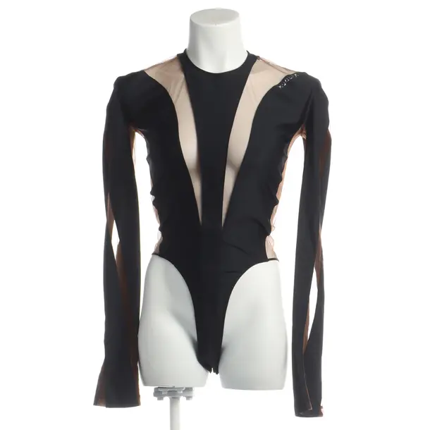 Bodysuit in Black, Polyamide, Mugler