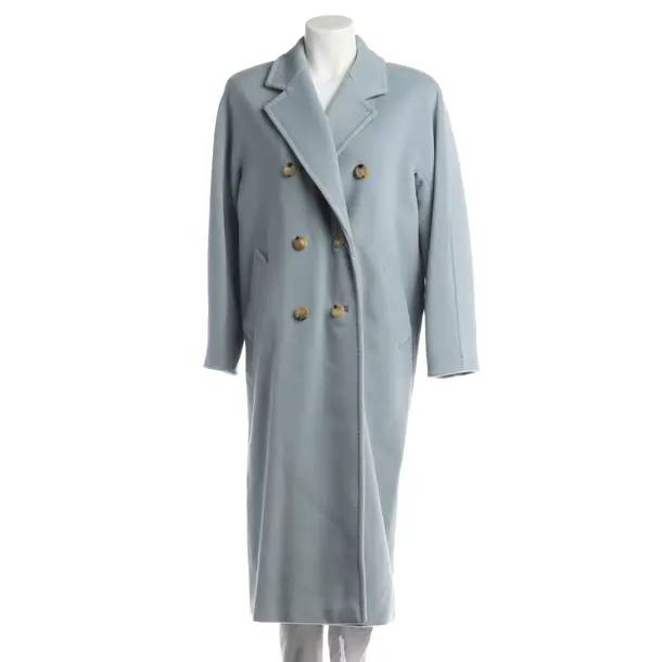Mid-Season Coat in Blue, Wool, Max Mara