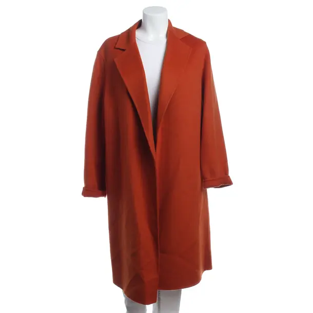 Mid-Season Coat in Orange, Wool, Joseph
