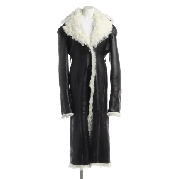 Leather Coat, in Black, Leather, Magda Butrym