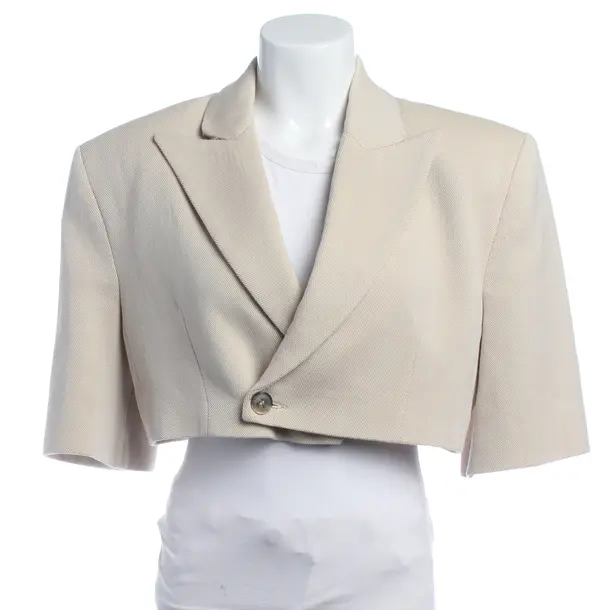 Blazer in White, Wool, The Mannei