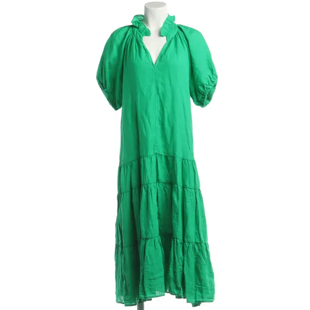 Dress in Green, Linen, Velvet by Graham and Spencer