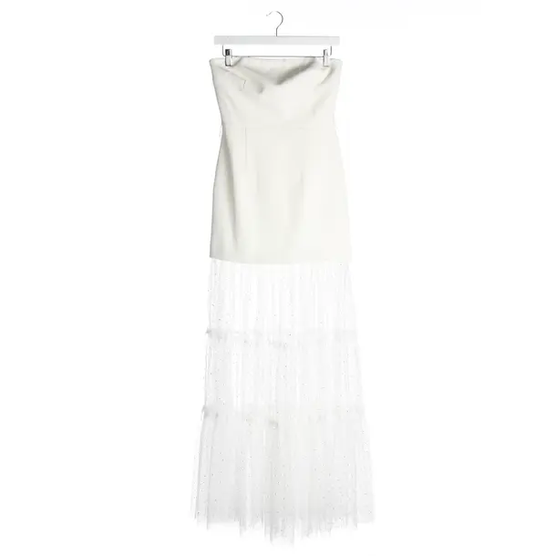 Cocktail Dress in White, Polyester, Rebecca Vallance